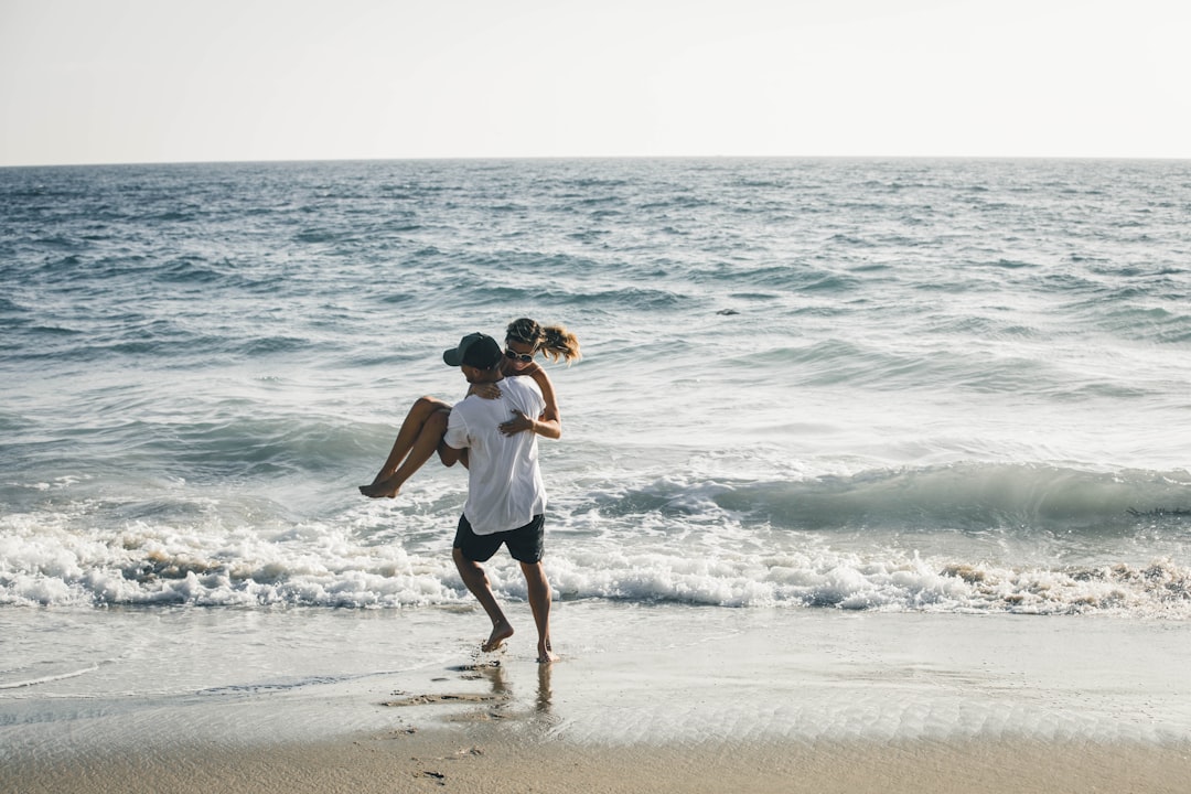Couple holding hands